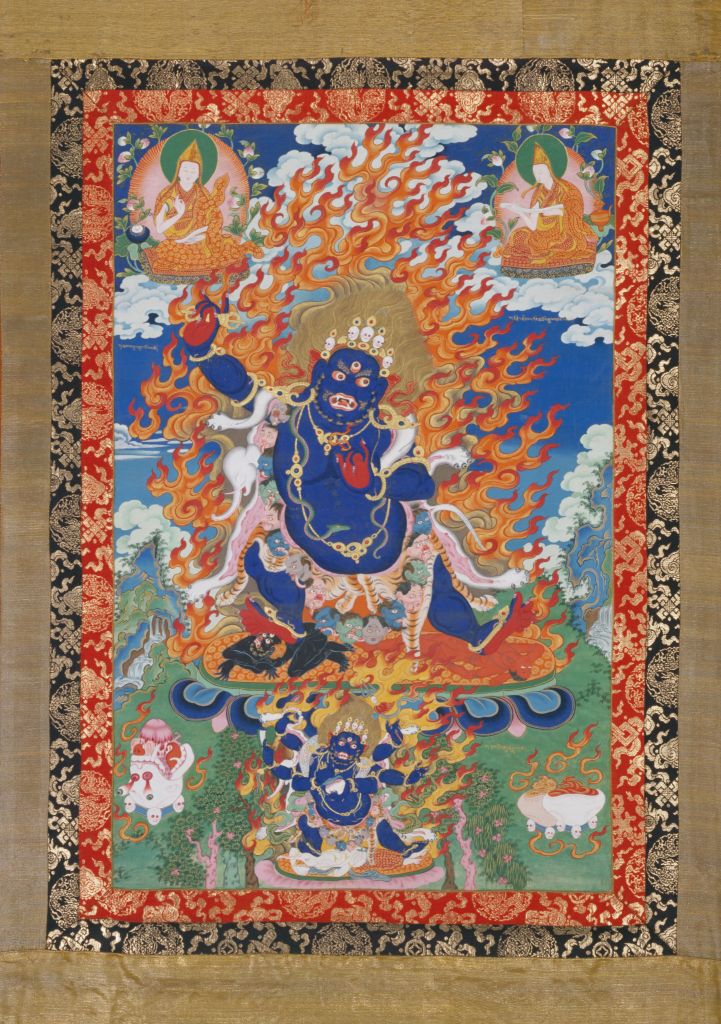 图片[1]-Ouzayana holds the Thangka of Vajra Bodhisattva-China Archive